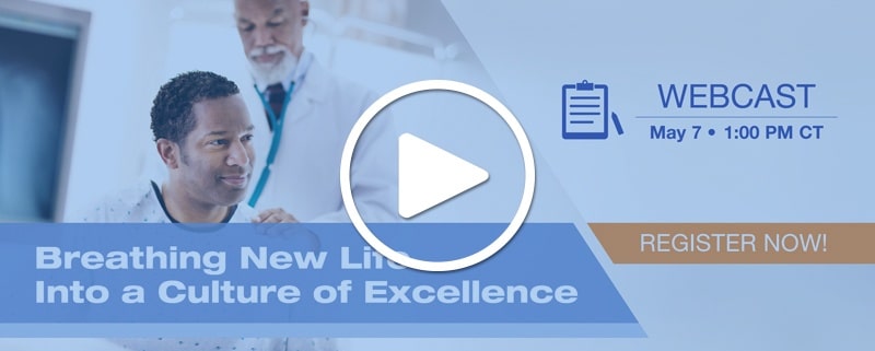 Play Button in front of Webinar banner for Breathing New Life into a Culture of Excellence