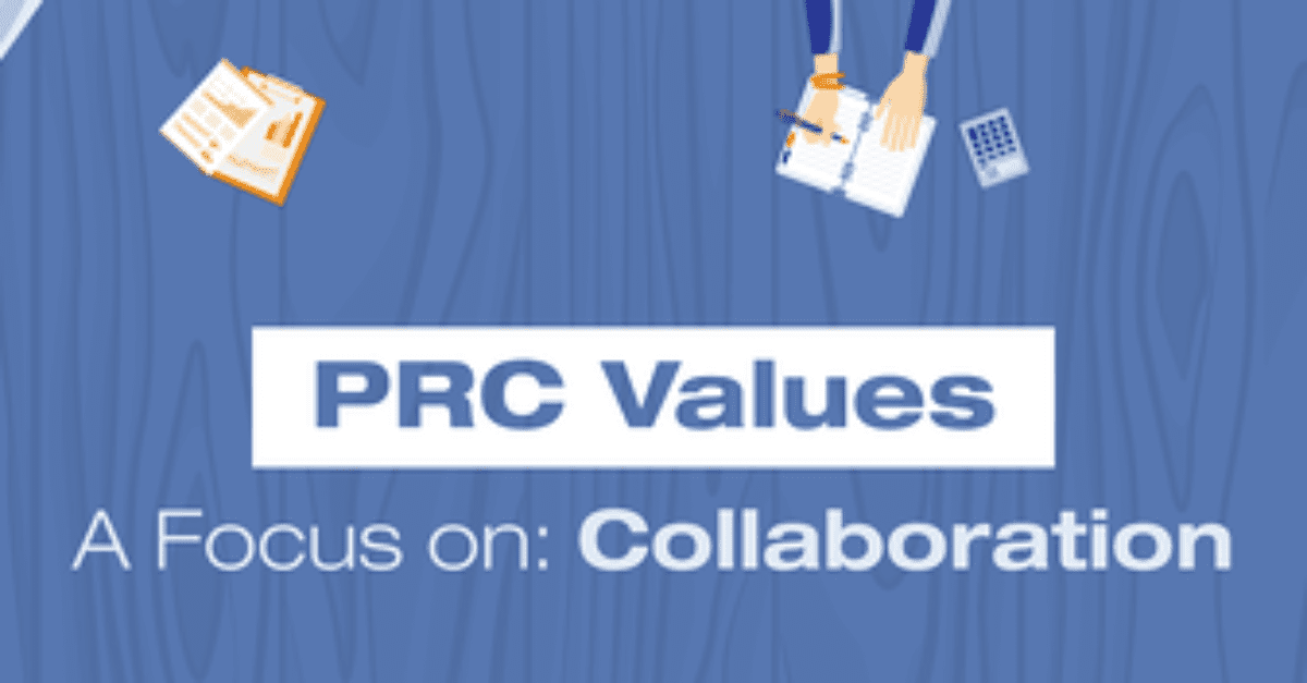 PRC Values banner for collaboration