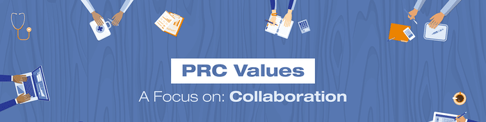 PRC Values banner for collaboration