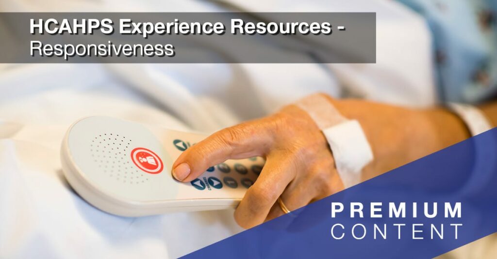 HCAHPS resource for the "responsiveness" dimension